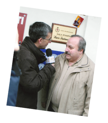 Dedicazione a Marco della Sala Stampa  dello Stadio di Benevento